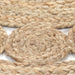 Area Rug Braided Design Jute 120 Cm Round