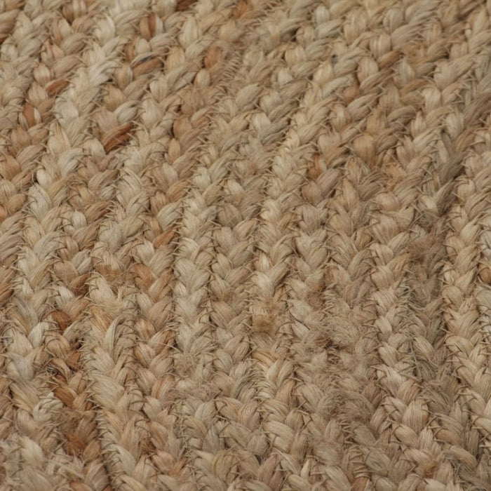 Area Rug Braided Jute 120 Cm Round