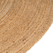 Area Rug Braided Jute 180 Cm Round Tatpna