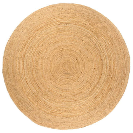 Area Rug Braided Jute 180 Cm Round Tatpna