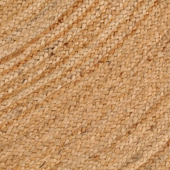 Area Rug Braided Jute 180 Cm Round Tatpna