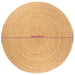 Area Rug Braided Jute 180 Cm Round Tatpna