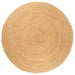 Area Rug Braided Jute 210 Cm Round Tatpnp