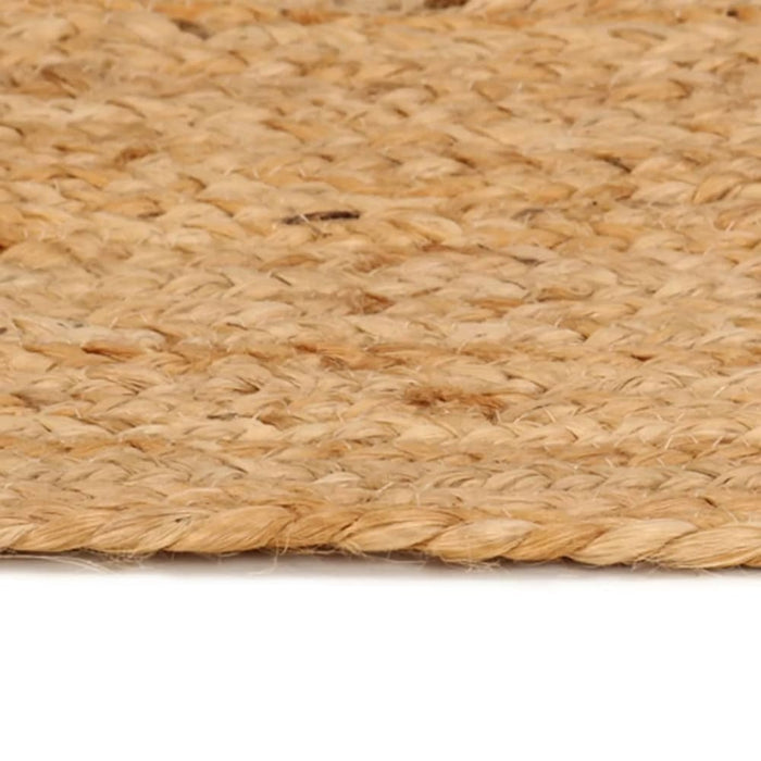 Area Rug Braided Jute 210 Cm Round Tatpnp