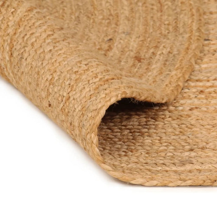 Area Rug Braided Jute 210 Cm Round Tatpnp