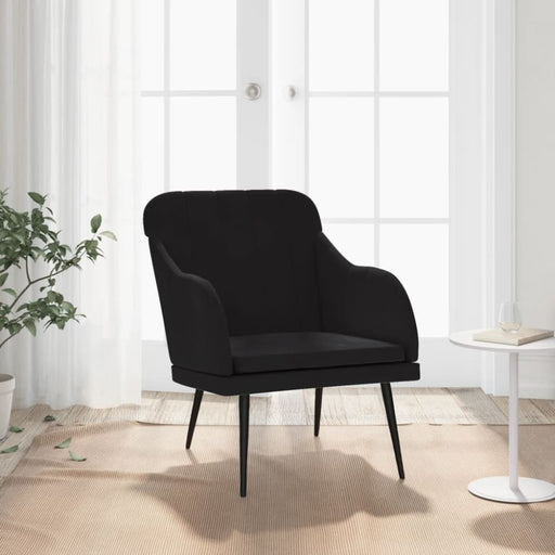 Armchair Black 63x76x80 Cm Velvet Tpoapk