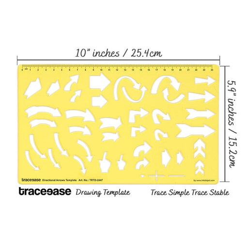 Arrows Drafting Directional Template Drawing Stencil