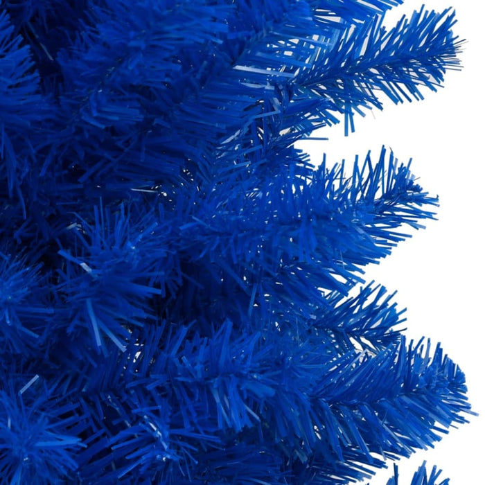 Artificial Christmas Tree With Leds&ball Set Blue 240 Cm Pvc