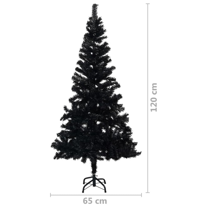 Artificial Christmas Tree With Stand Black 120 Cm Pvc Txkoik