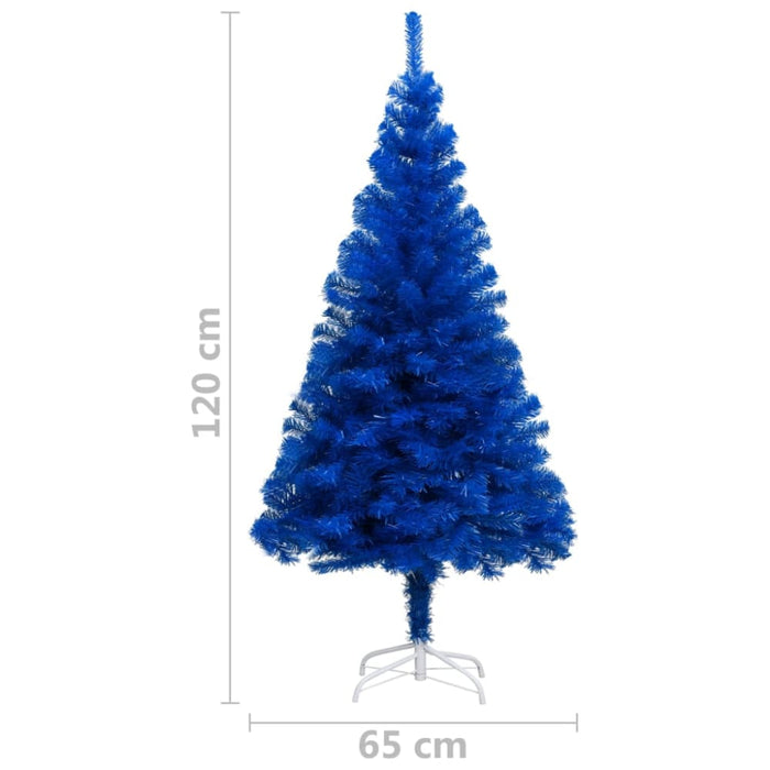 Artificial Christmas Tree With Stand Blue 120 Cm Pvc Txkono