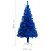 Artificial Christmas Tree With Stand Blue 240 Cm Pvc Txkonx