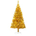 Artificial Christmas Tree With Stand Gold 120 Cm Pet Txkonp