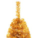 Artificial Half Christmas Tree with Stand Gold 150 Cm Pvc