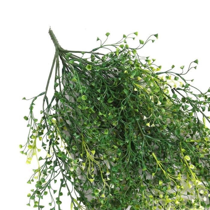 Artificial Hanging Plant (mixed Green String Of Pearls) Uv