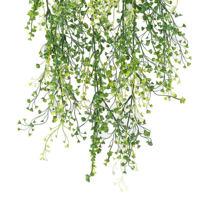 Artificial Hanging Plant (mixed Green String Of Pearls) Uv