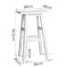 Artiss Set Of 2 Beech Wood Bar Stools - White Offer