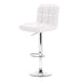 Artiss Set Of 2 Pu Leather Gas Lift Bar Stools - White