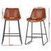 Artiss Set Of 2 Bar Stools Kitchen Metal Stool Dining