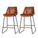 Artiss Set Of 2 Bar Stools Kitchen Metal Stool Dining