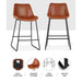 Artiss Set Of 2 Bar Stools Kitchen Metal Stool Dining