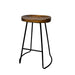 Artiss Set Of 2 Elm Wood Backless Bar Stools 65cm - Black