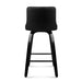 Artiss Set Of 2 Wooden Pu Leather Bar Stool - Black