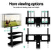 Artiss 3 Tier Floor Tv Stand With Bracket Shelf Mount