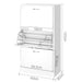 Artiss 3 Tier Shoe Cabinet - White