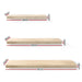 Artiss 3pcs Wall Floating Shelf Set Diy Mount Storage Book