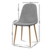 Artiss Set Of 4 Adamas Fabric Dining Chairs Light Grey