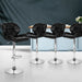 Artiss Set Of 4 Kitchen Bar Stools - Black And Chrome