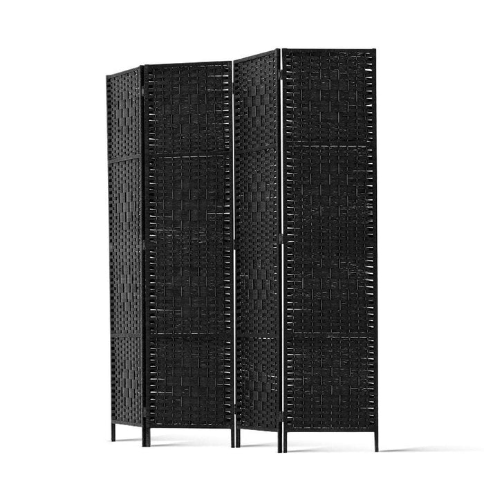 Artiss 4 Panel Room Divider Privacy Screen Rattan Woven