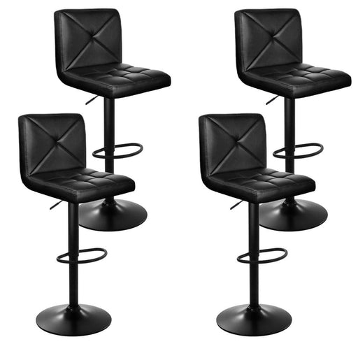 Artiss Set Of 4 Bar Stools Pu Leather Criss Cross Style