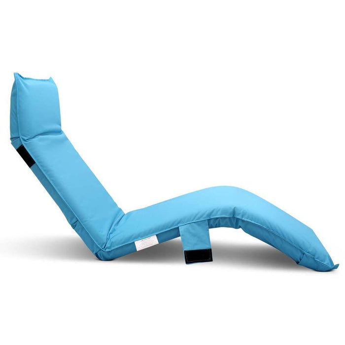 Artiss Adjustable Beach Sun Pool Lounger - Blue