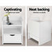 Artiss Bedside Table Drawer - White