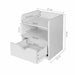 Artiss Bedside Table Drawer - White