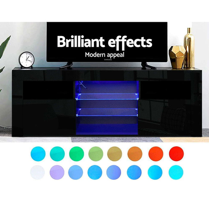 Artiss Tv Cabinet Entertainment Unit Stand Rgb Led Gloss