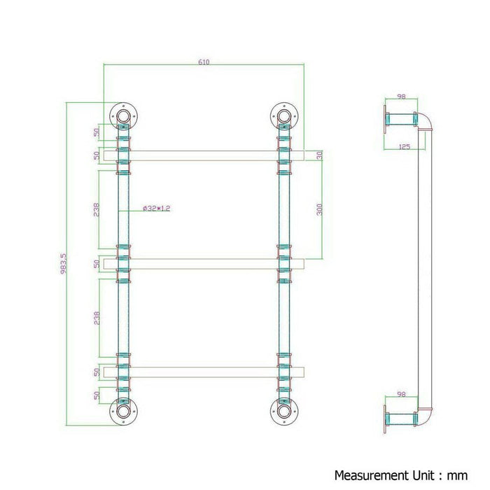 Artiss Display Shelves Wall Brackets Bookshelf Industrial