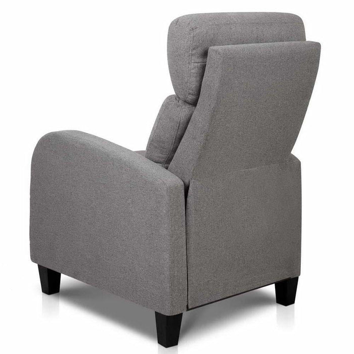 Artiss Fabric Reclining Armchair - Grey