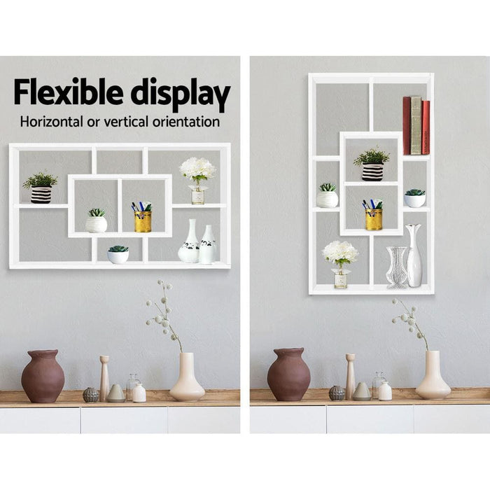 Artiss Floating Wall Shelf Diy Mount Storage Bookshelf