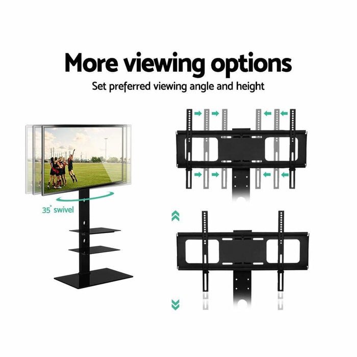 Artiss Floor Tv Stand Bracket Mount Swivel Height