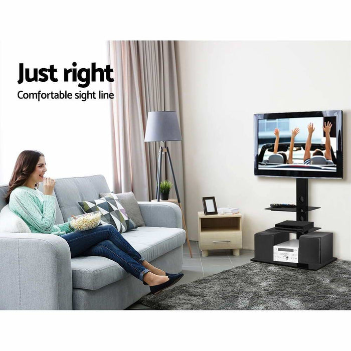 Artiss Floor Tv Stand Bracket Mount Swivel Height