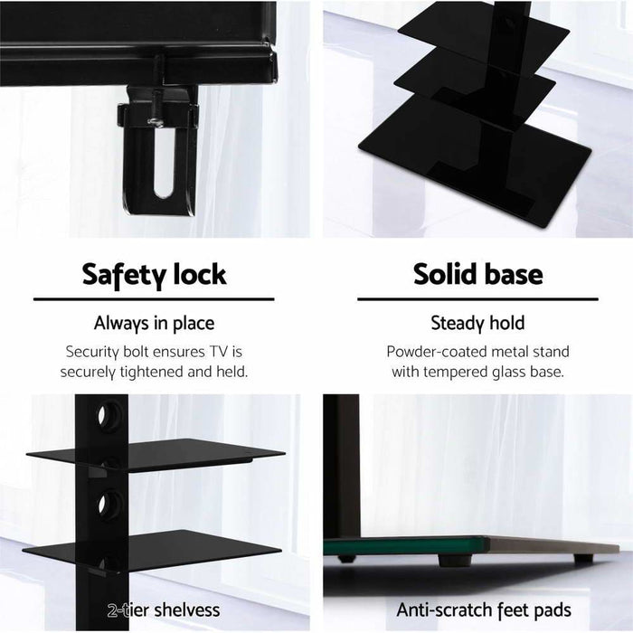 Artiss Floor Tv Stand Bracket Mount Swivel Height