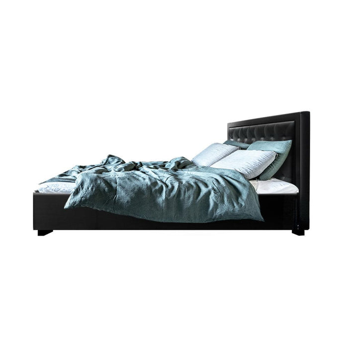Artiss Bed Frame Double Size Gas Lift Base with Storage