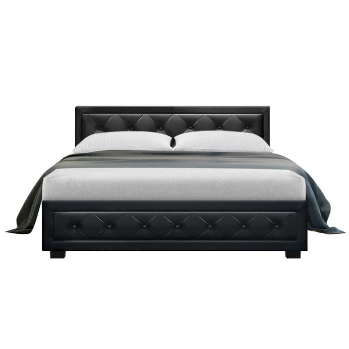 Artiss Bed Frame Double Size Gas Lift Base with Storage