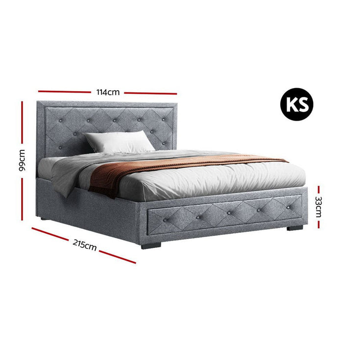Artiss Bed Frame King Single Size Gas Lift Base