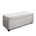 Artiss Large Fabric Storage Ottoman - Beige