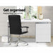 Artiss Metal Desk With 3 Drawers - White