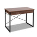 Artiss Metal Desk With Drawer - Walnut