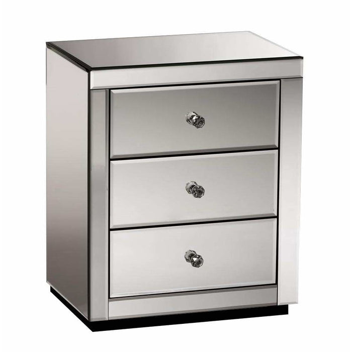 Artiss Mirrored Bedside Table Drawers Furniture Mirror